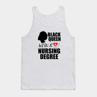 Black Queen with a nurse degree Tank Top